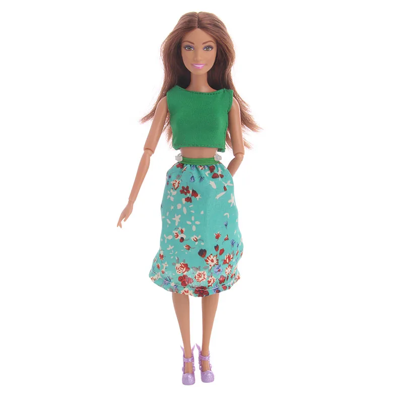 Куклы-Барби одежда зеленый костюм длинная пальто свитер юбка куртка подходит для