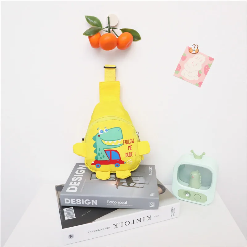 

Children's bags fashion new cute car dinosaur casual messenger bag baby boy chest bag unisex shoulder messenger bag female bag