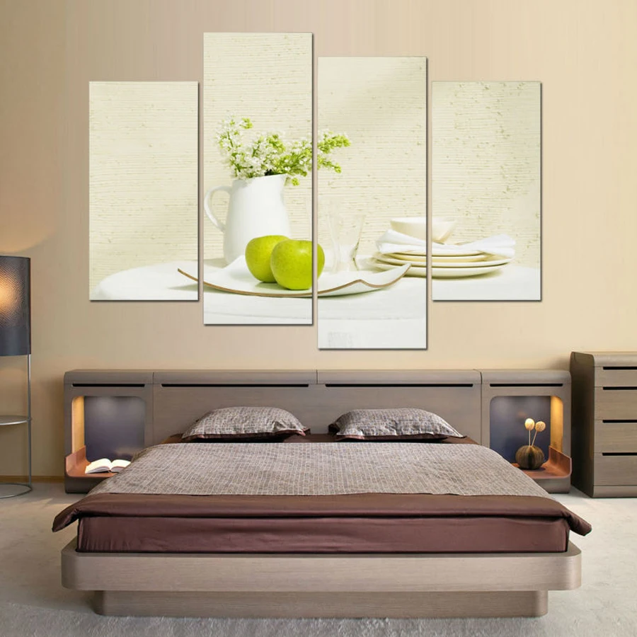 4 шт./набор мозаика из цветов и фруктов | Дом сад