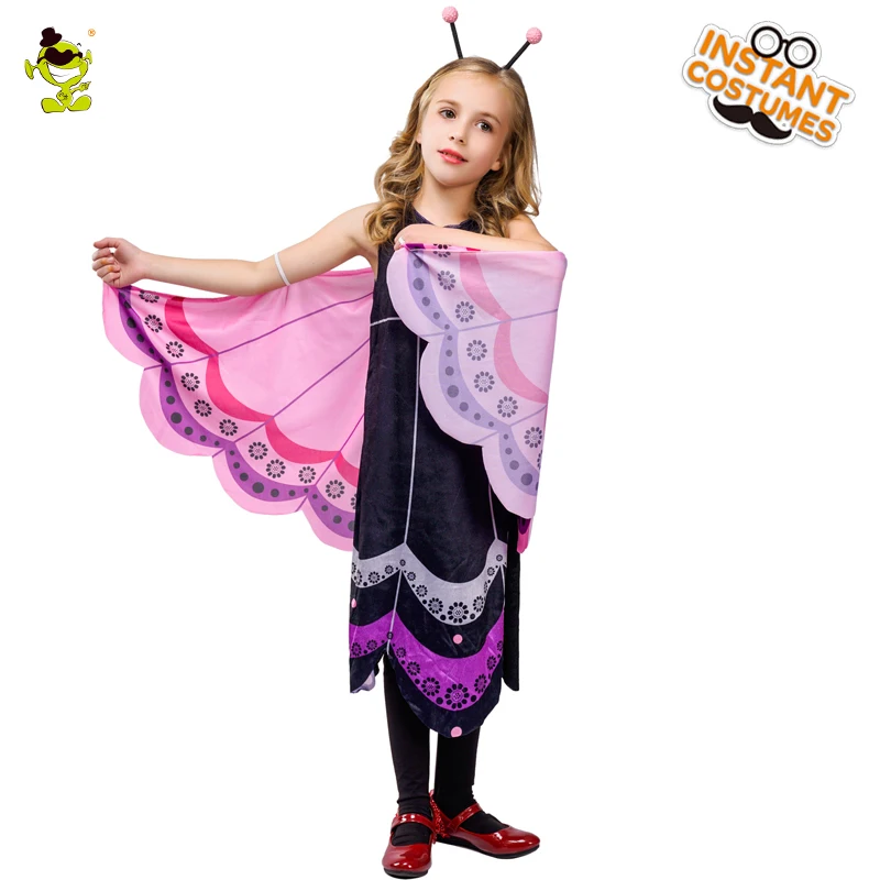 

Girl Butterfly Princess Dress Cosplay Costume Child Halloween Costumes Fancy Dress Child Fairy Butterfly Clothes