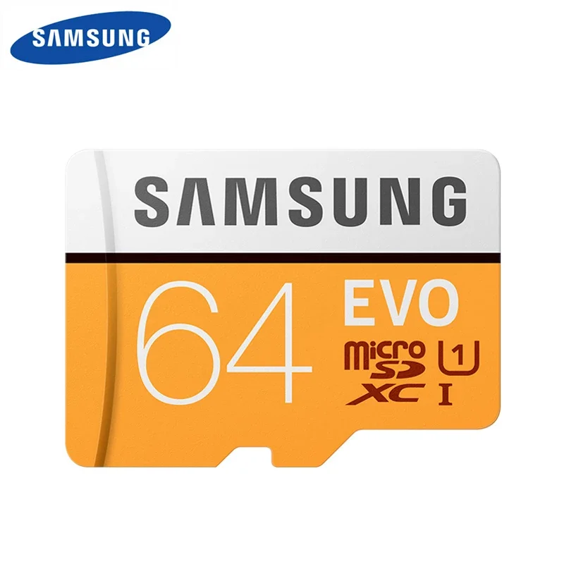 

SAMSUNG EVO Micro SD 64GB 128GB Memory Card Class10 TF/SD Cards C10 R100MB/S MicroSD XC UHS-1 Support 4K UItra HD