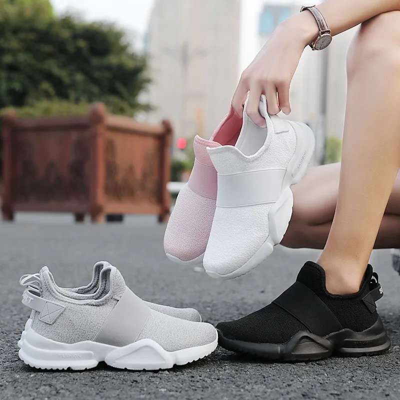

Pink Popular Big Size WoMen Shoes Sapatos Breathable Casual Shoes Sneakers Fashion Light High Quality Flat Shoes