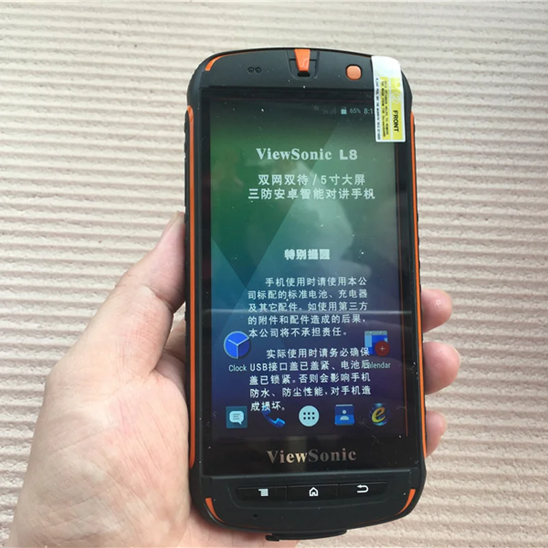 viewsonic l8 ip67 waterproof smartphone 5 0 1gb ram 8gb rom quad core android 6 0 8 0mp nfc cdmaltegsm rugged moblie phone free global shipping