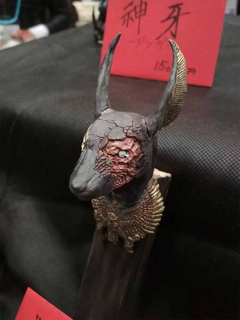 Моделирование 10 см греческая мифология Анубиса смолы бюст миниатюры