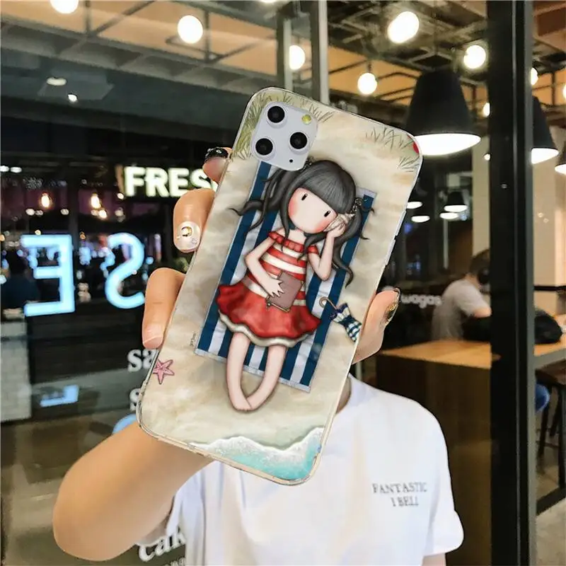 

Santoro Gorjuss cute cartoon girl Phone Case for iphone 12 pro max 11 pro XS MAX 8 7 6 6S Plus X 5S SE 2020 XR cover