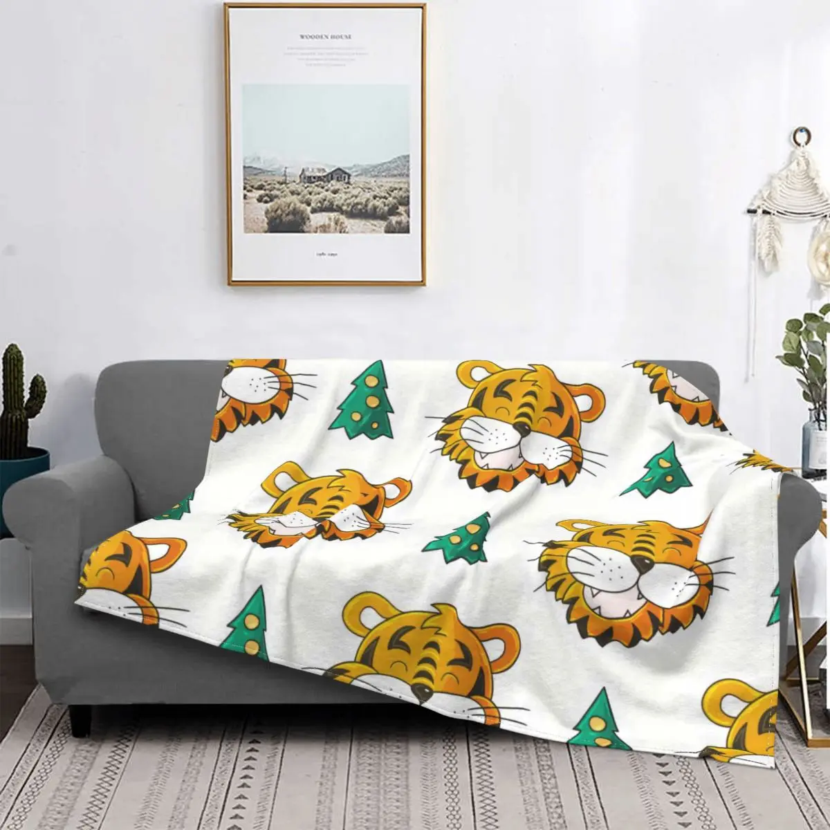 

Christmas Blanket Plaid Pattern Modern Stitch Cotton Portable Coral Fleece Throw Blankets For Sofa Thin