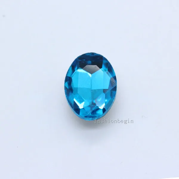 blue lake 20p 10x14 мм Овальный цвет с заостренным фольгированным дном обратно граненые хрустальные стразы Драгоценности обувь, сумка, одежда, заколка для волос ремесло стеклянный модный камень - Цвет: blue lake