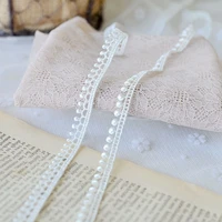 19yards white water soluble embroidery lace ribbon trimming fabric clothing baby lace dress skirt necklace materials accessories
