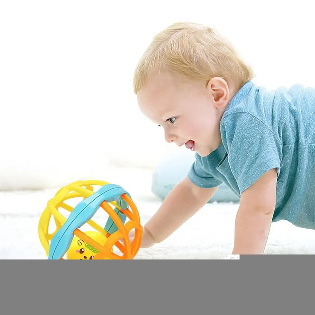 Newborn Toy Baby Toys Puzzle Hand Ball Hole Rattle Soft Enhancing vocabulary and language skills | Мать и ребенок