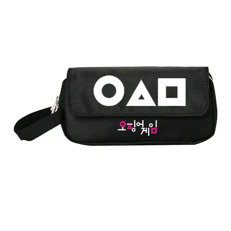 

Squid Game Student Learning Stationery Pen Brush Organization Pen Bag Children's Halloween Gift
