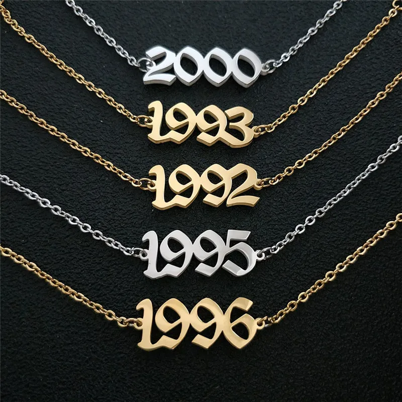 От 1991 до 2000, ножные браслеты для детей с датой рождения и цифрами в английском стиле, женский браслет BFF, ювелирные изделия, Tobilleras Pulsera Para Tobillo