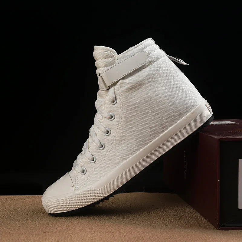 Новые мужские высокие кроссовки на шнуровке теплые холщовые ботильоны толстом