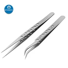 Набор электронных пинцетов из нержавеющей стали антистатические прецизионные пинцеты прямые, изогнутые Инструменты для ремонта на мобильный телефон