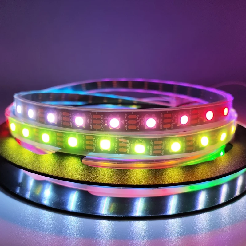 WS2812B умная цветная (RGB) Светодиодные ленты WS2812 индивидуально адресный свет 30