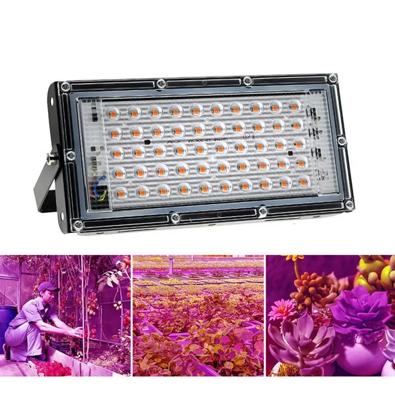 

LED Grow Light 50W 100W LED Floodlight AC220V Full Spectrum Lamp Hydroponic Plant Flowers Nursery Seedlings Growth Lighting