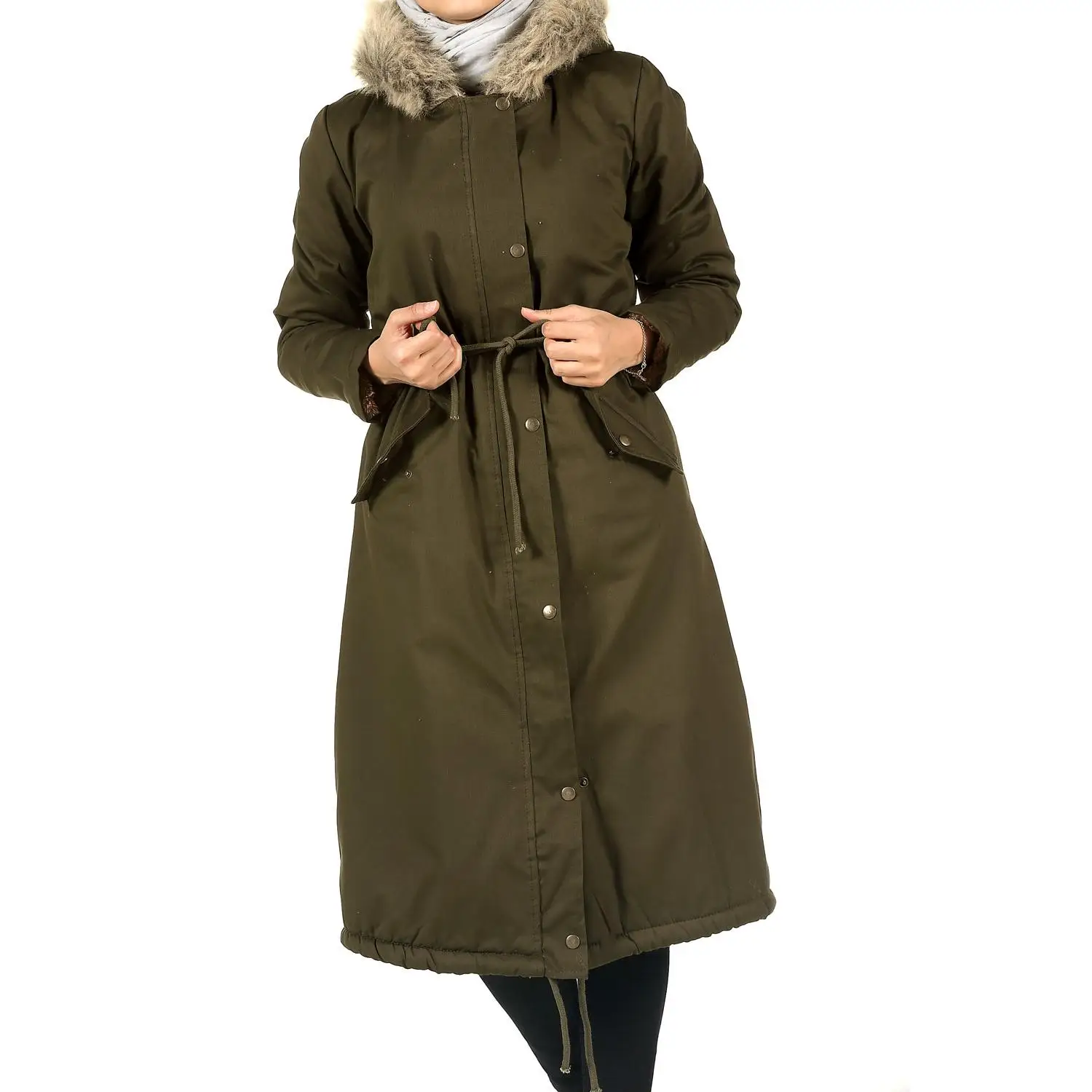 Пальто с капюшоном на подкладке | Женская одежда