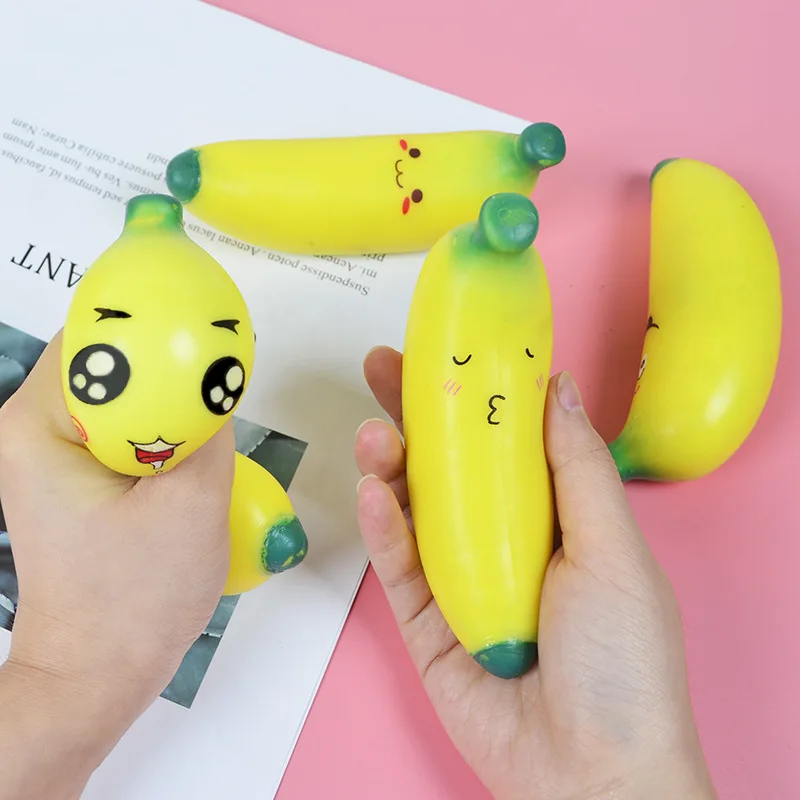 

Squeeze Banana Vent Toy Simulation Banana Pinch Music Slow Rebound Vent Flour Ball