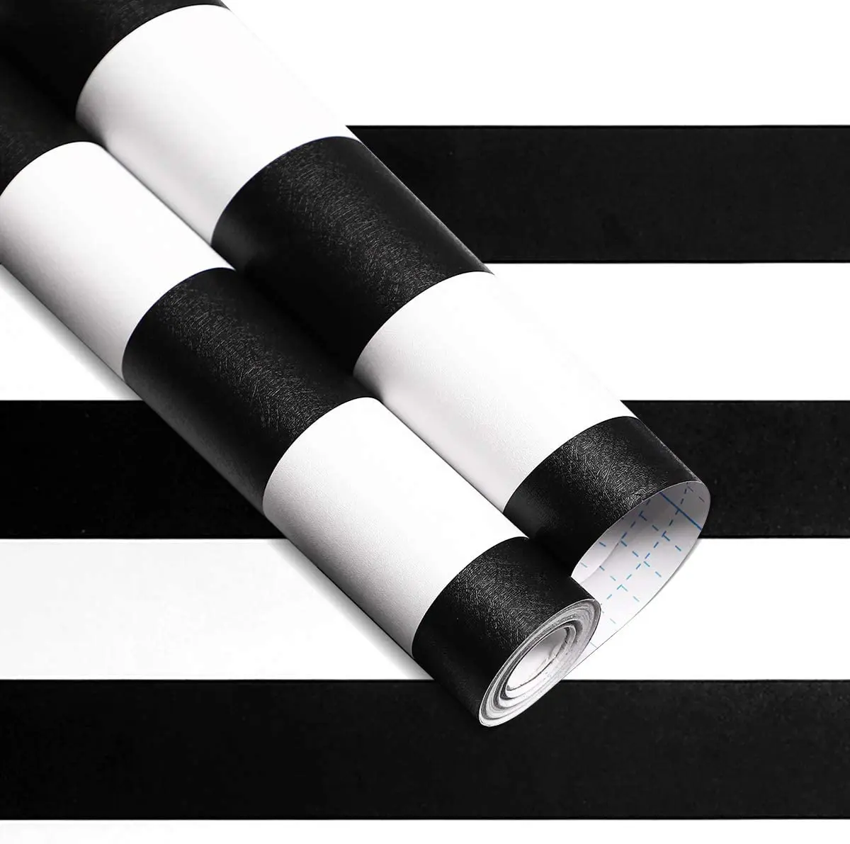 

Black And White Stripe Vinyl Peel And Stick Wallpaper Self-Adhesive Wallpaper Waterproof Papers For Living Room Home Decortive