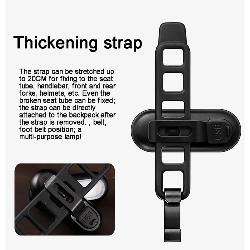 

Bicycle Rear Light Cob Bicycle Led Light Rechargeable USB Safety Taillight Cycling Waterproof Tail Light Warning Lamp New.