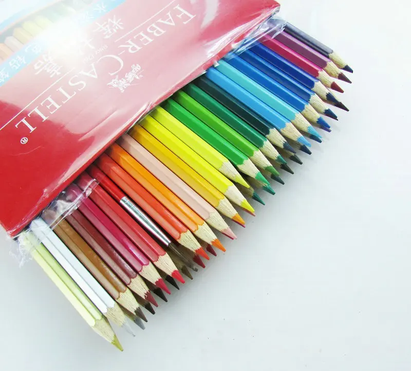 Водостойкий карандаш Faber Castell 12/24/36/48 цветов набор нетоксичных карандашей для