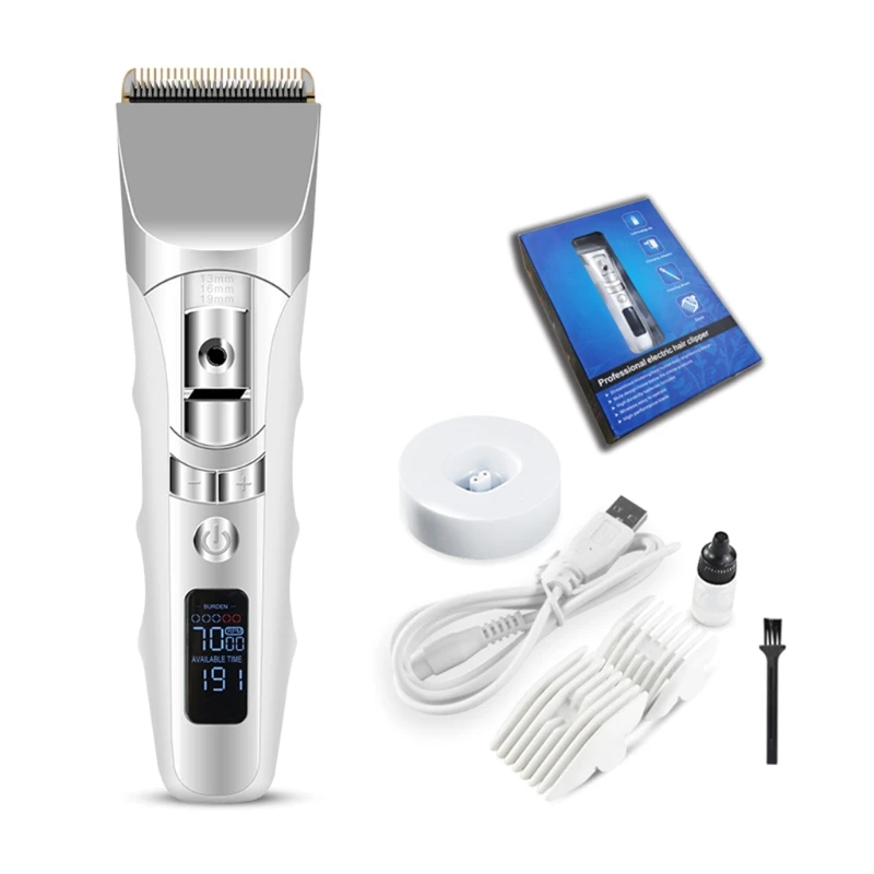 

LCD display electric men's hair clipper