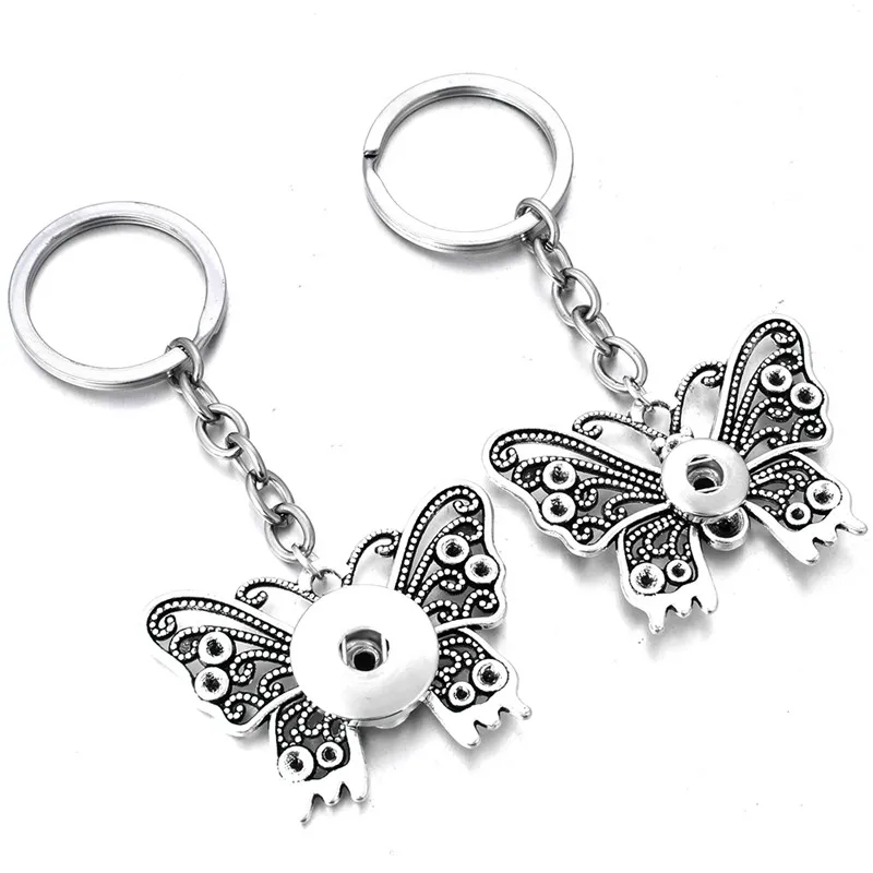 Новые ювелирные изделия 12 мм 18 брелки для ключей женщин Подарки Девушка Бабочка