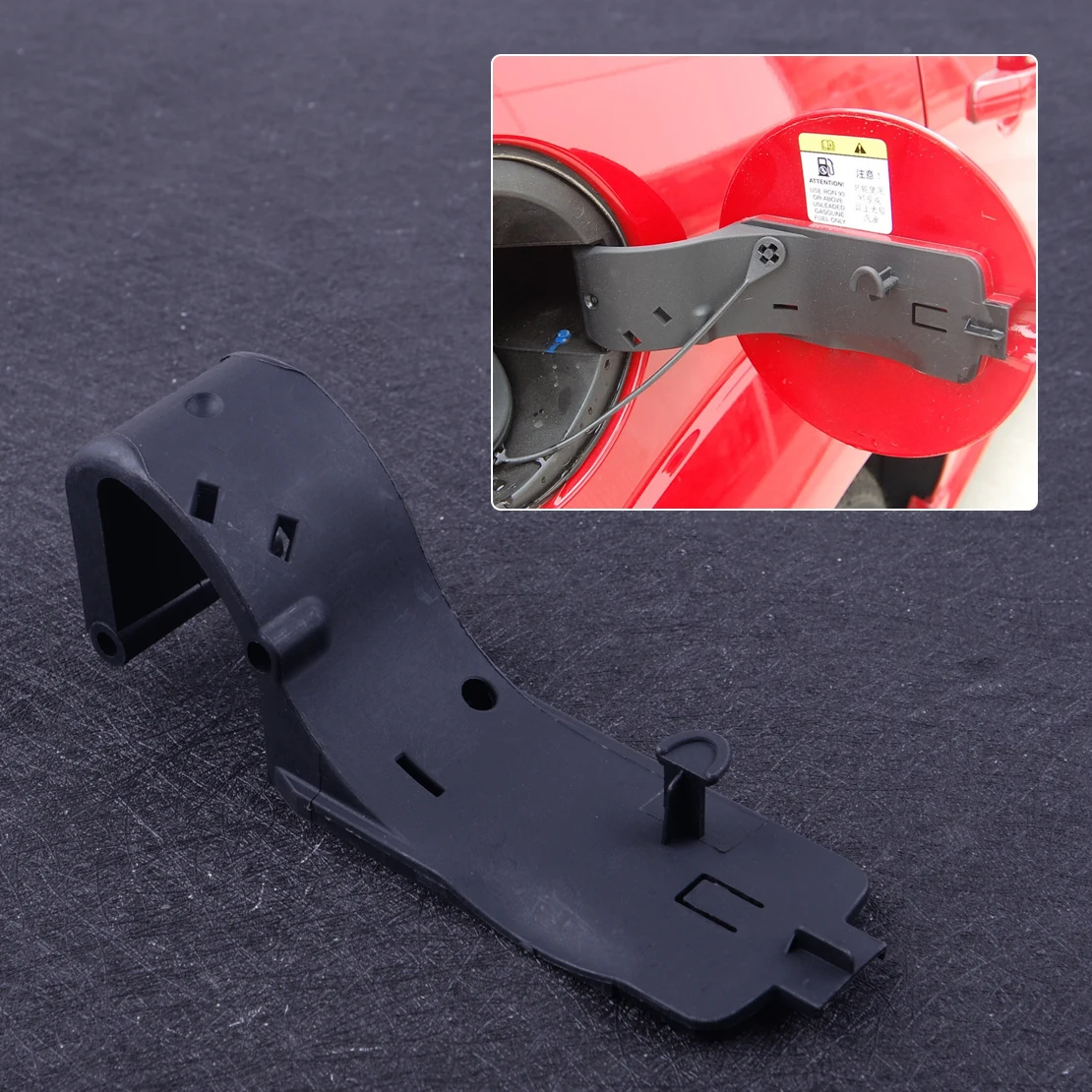 

CITALL Black Fuel Petrol Filler Tank Cap Hinge Cover Mount Bracket Replacement Fit For Ford Focus 2 MK2 2005 2006 2007 2008-2011