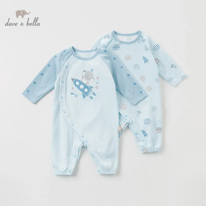 Осенний комбинезон для новорожденных DBH11351 с длинным рукавом и фотографическим