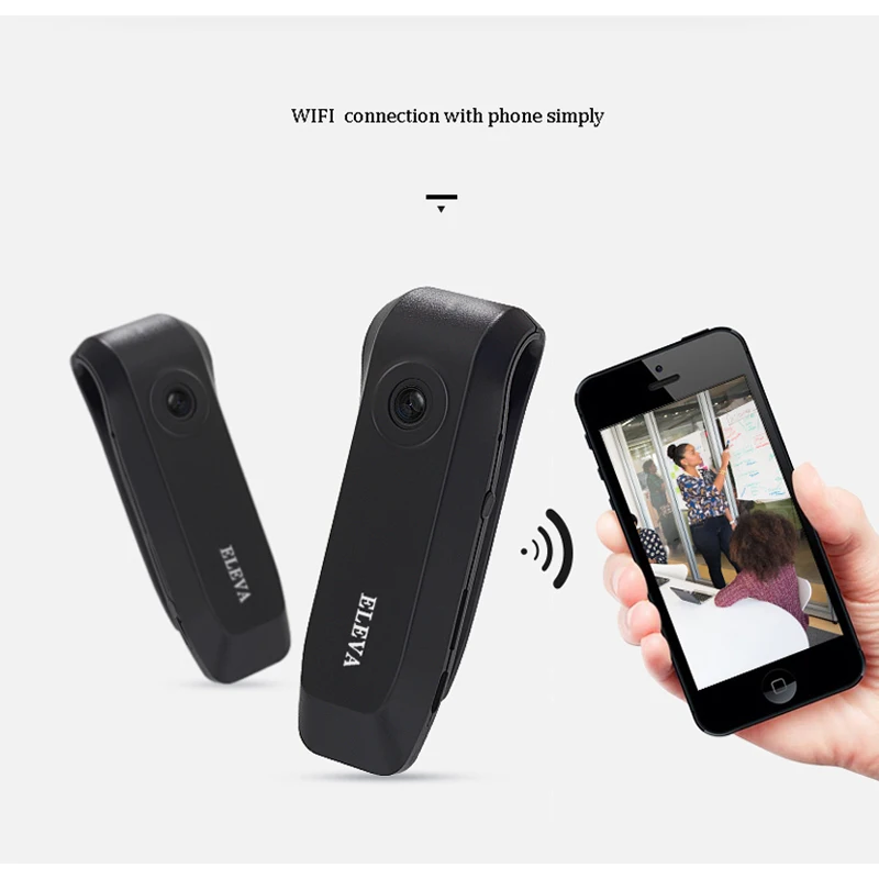Мини wi fi камера с клипсой дизайн задняя автоматическая запись управление одной