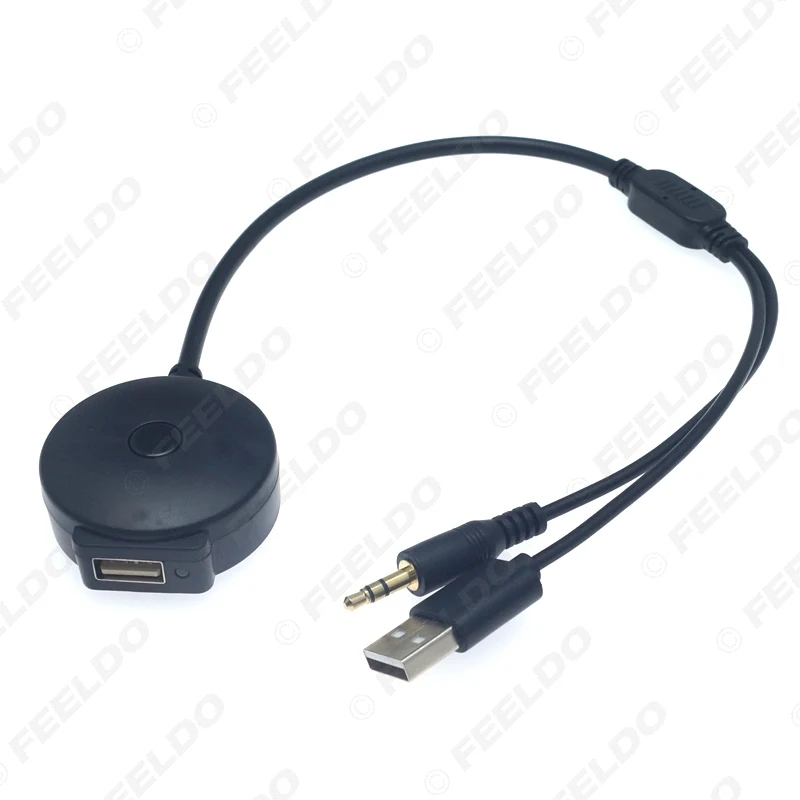 Автомобильный беспроводной Bluetooth-модуль FEELDO с разъемом AUX 3 5 мм и USB музыкальный