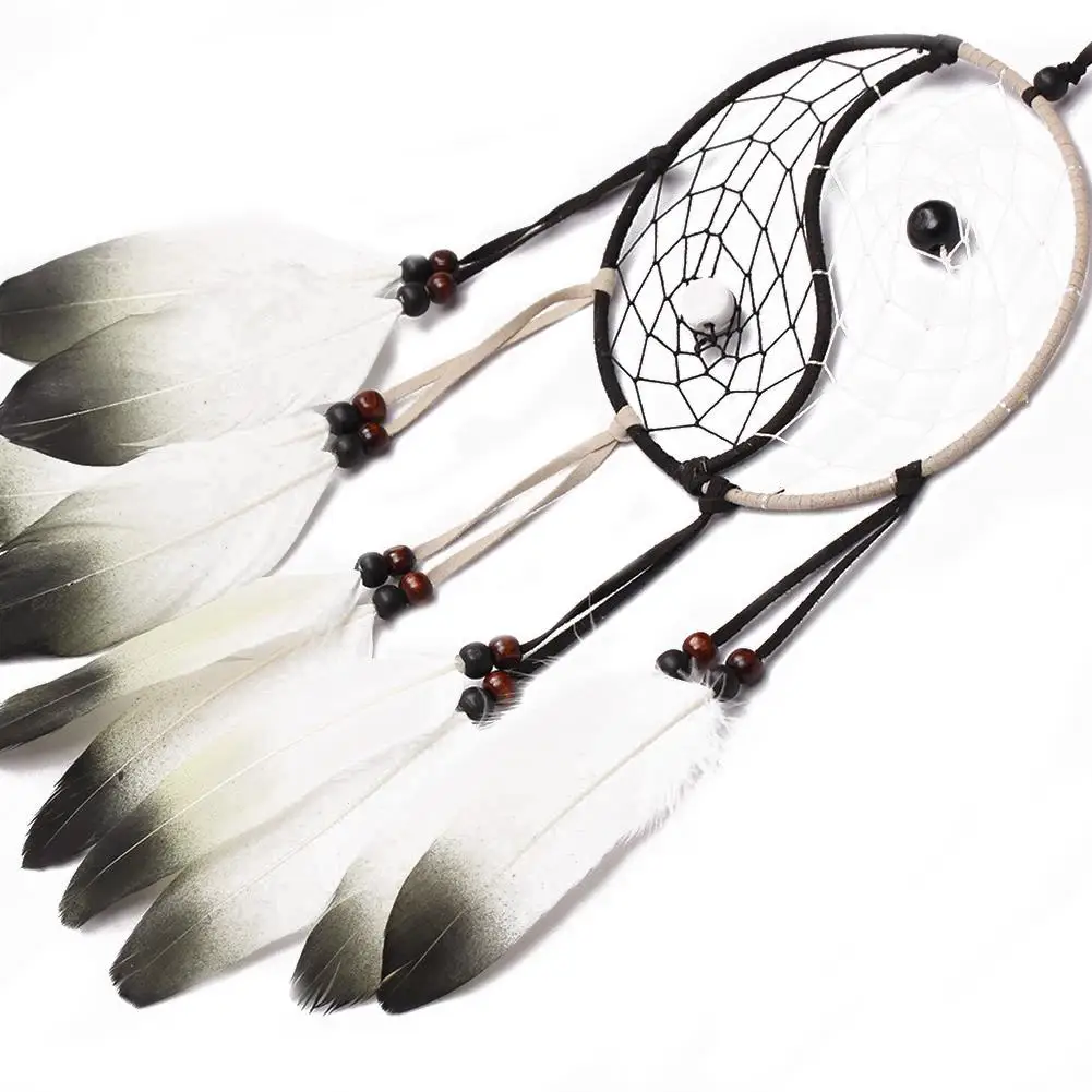 Настенный Ловец снов ручной работы тайцзи плетеные ветряные колокольчики
