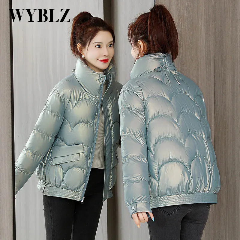 Winter Warm Cotton Padded Jackets Woman Warm Down Women's Coat Casual Sweet Clothes 2021 Korean Fashion Zipper Jacket Female
