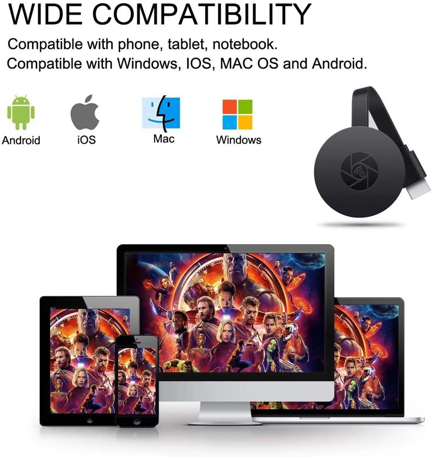 ТВ флешка AMKLE MiraScreen HDMI совместимый адаптер Anycast Miracast DLNA Airplay Wi Fi дисплей ресивер