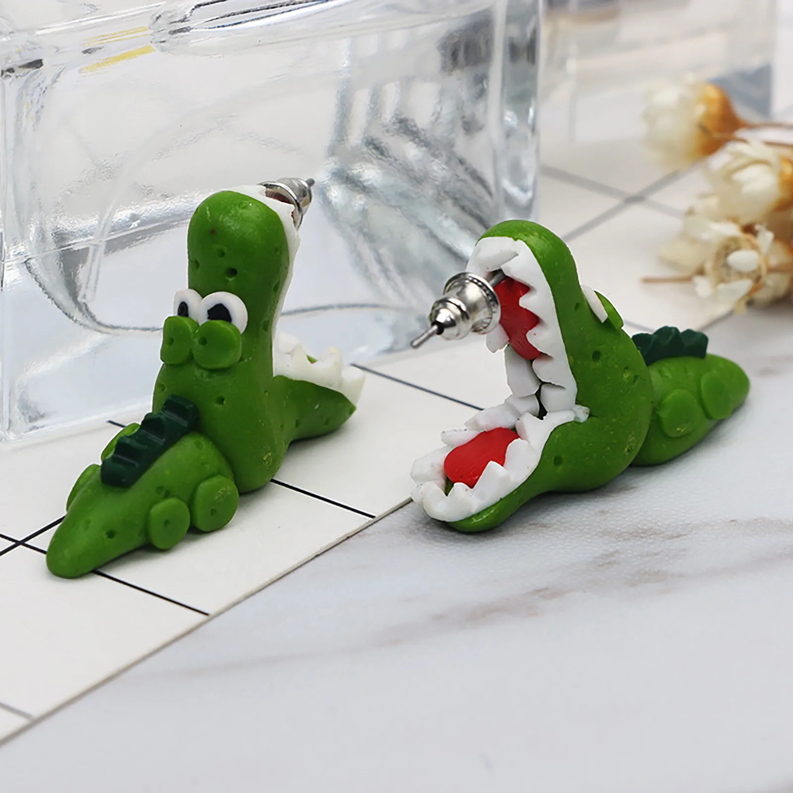 

3D Small Animal Earrings Cartoon Animal Design Earrings Pierced Earrings