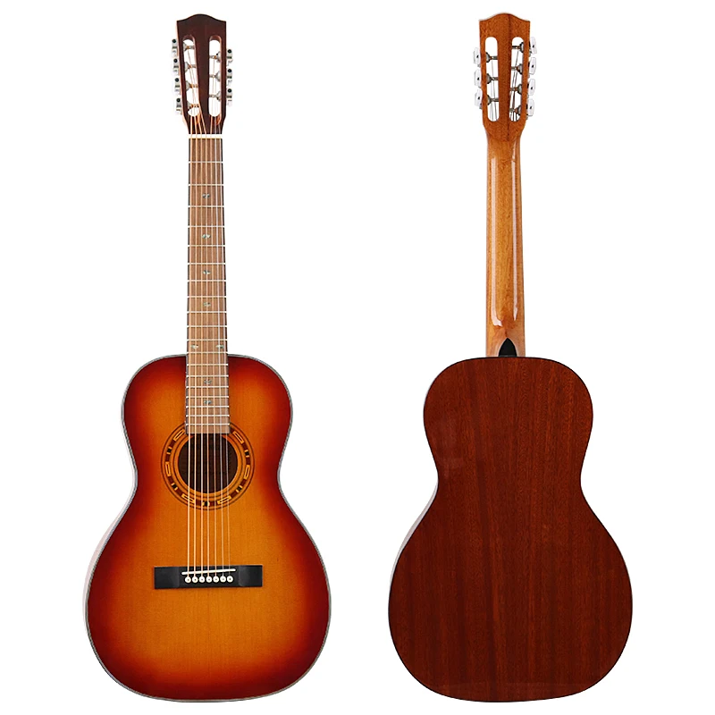 7-струнная Акустическая гитара Sunburst цвет 39 дюймов глянцевая фольклорная