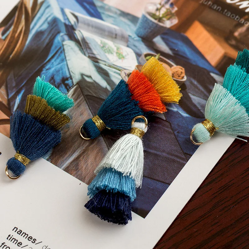 6 шт. хлопковые шнуры трехслойная ткань кисточки аксессуары для браслетов