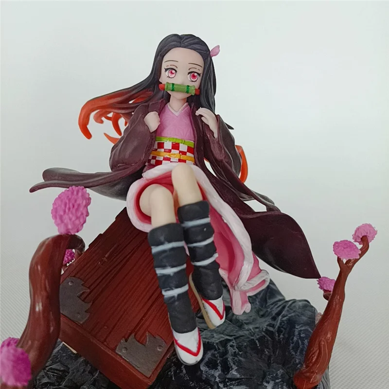 

18 см аниме демон Убийца Рисунок камадо Nezuko фигурку модель подарок для девочек ПВХ Статуэтка искусство милые Коллекция игрушек для детей