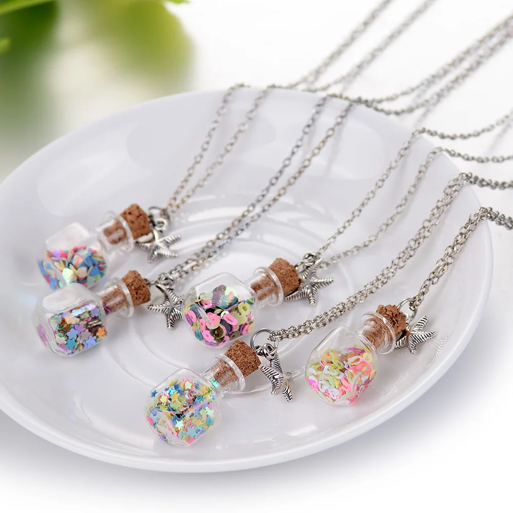 Новинка 2020 Модный женский кулон для девочек ожерелье звено цепочка Lucky Wish