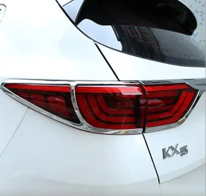 ABS Хромированная Автомобильная передняя фара + Задняя задсветильник крышка фары