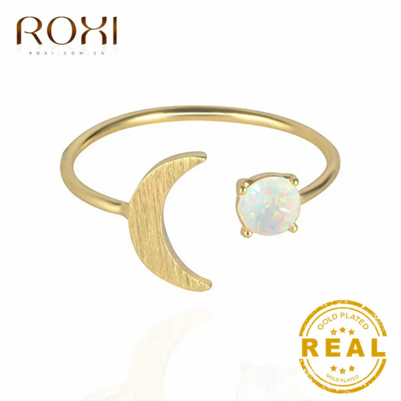 ROXI Открытые Кольца средней длины с полумесяцем для женщин кольцо круглым