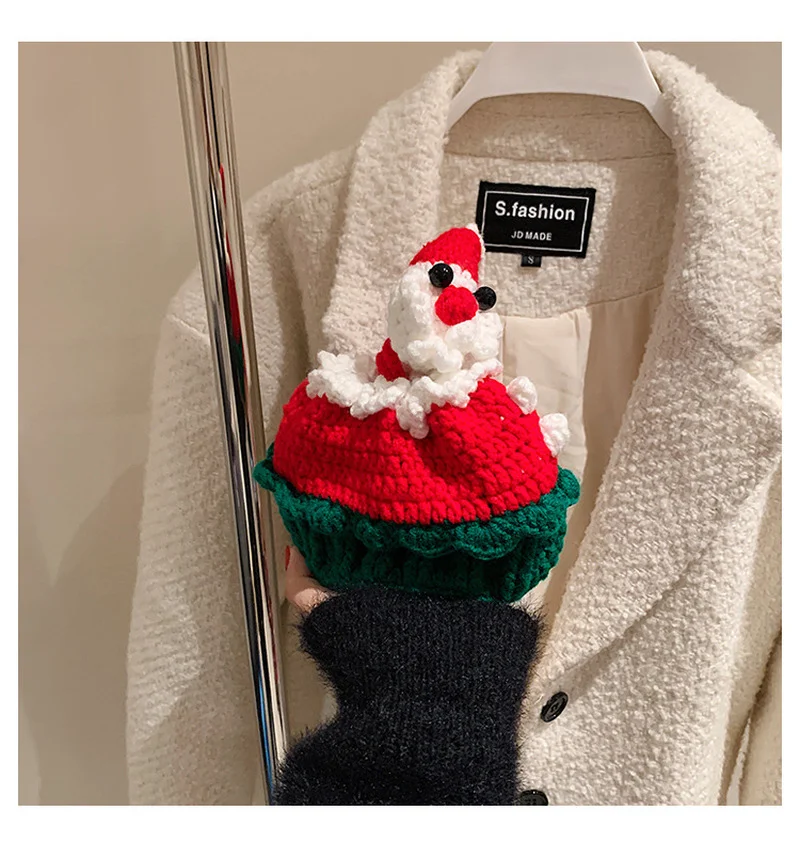 

Cute Xmas Girls Chain Shoulder Bag Lovely Children's Soft Plush Coin Purse Baby Boys Accessories Small Crossbody Bags