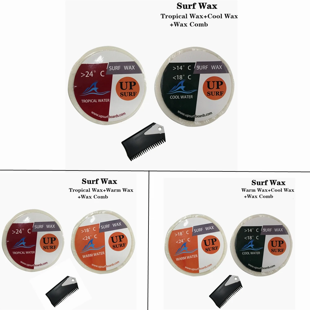 Натуральный воск для серфинга тропический + теплый гребень Спорт|Серфинг| |