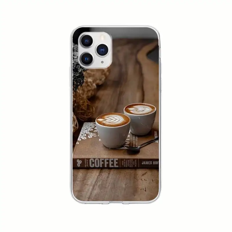 

Elegant A Cup Of Coffee Transparent Cell Phone Case Clear Cover For Huawei P20 P40 Lite P30 Pro P Smart 2019 Nova 3e 6 Se