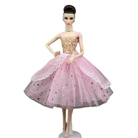 pink lace ballet dresses 16 bjd doll clothes for barbie dress outfits princess party gown vestidoes 11 5 dolls accessories toy