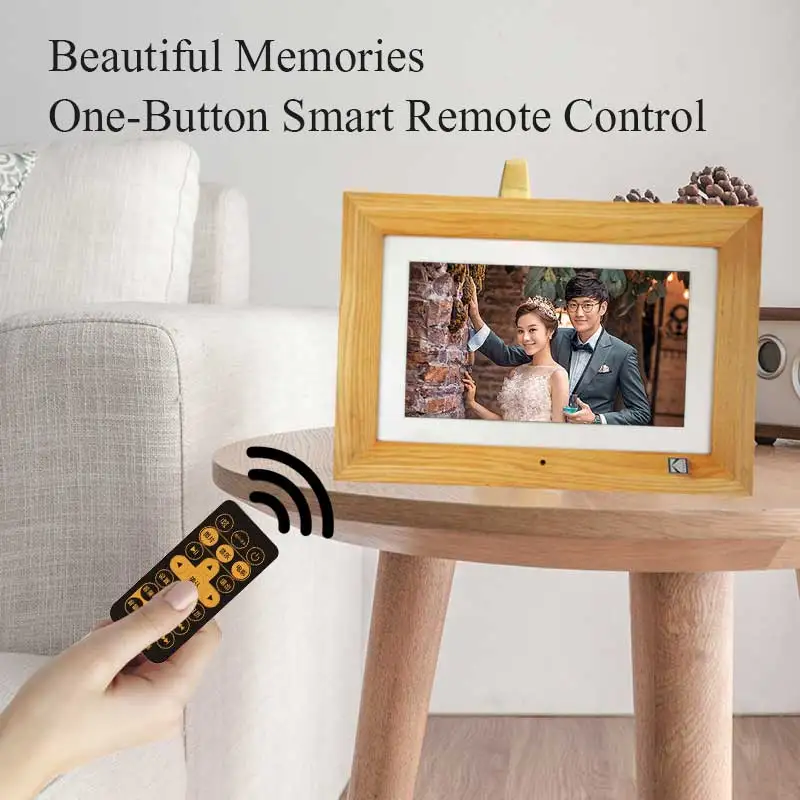 KODAK Цифровая фоторамка 10 1 &quotHD TFT LCD 1024*600 Будильник MP3 MP4 проигрыватель