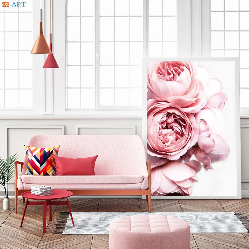 Растительные принты цветочный постер Цветочная Картина на холсте пастельно