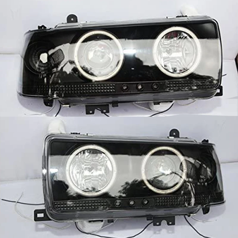 

Для Toyota prado FJ80 LC80 FZJ80 4500 светодиодный ные фары передние лампы черный корпус 1990-1997 год CN