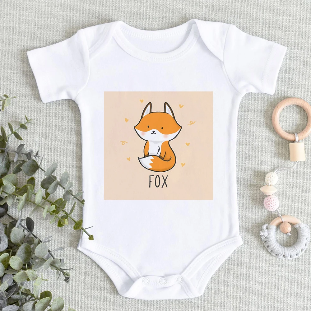 

Комбинезон детский Kawaii, с принтом лисы, для девочек, летний