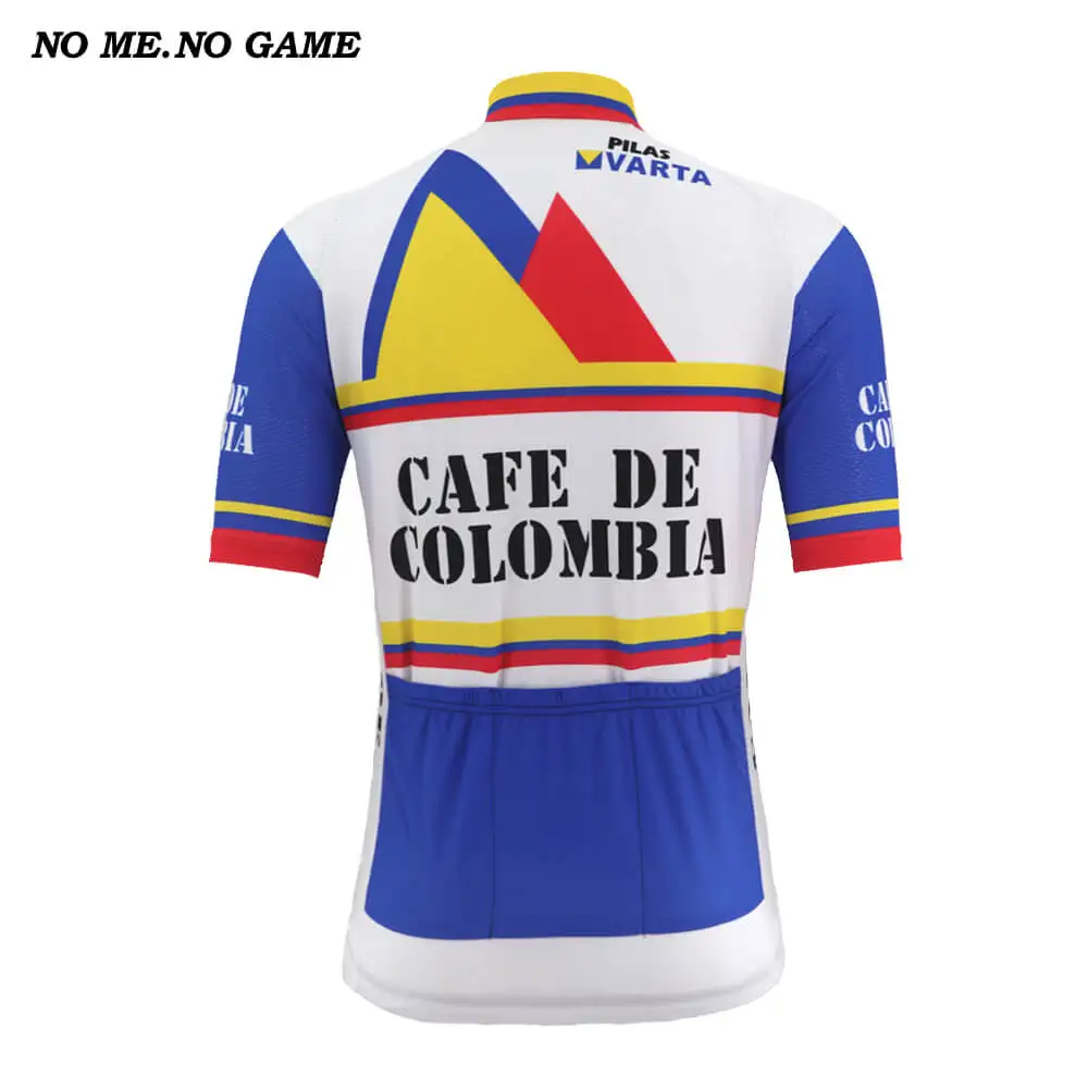 Классический мужской ретро-комплект велосипедной команды Колумбия летние