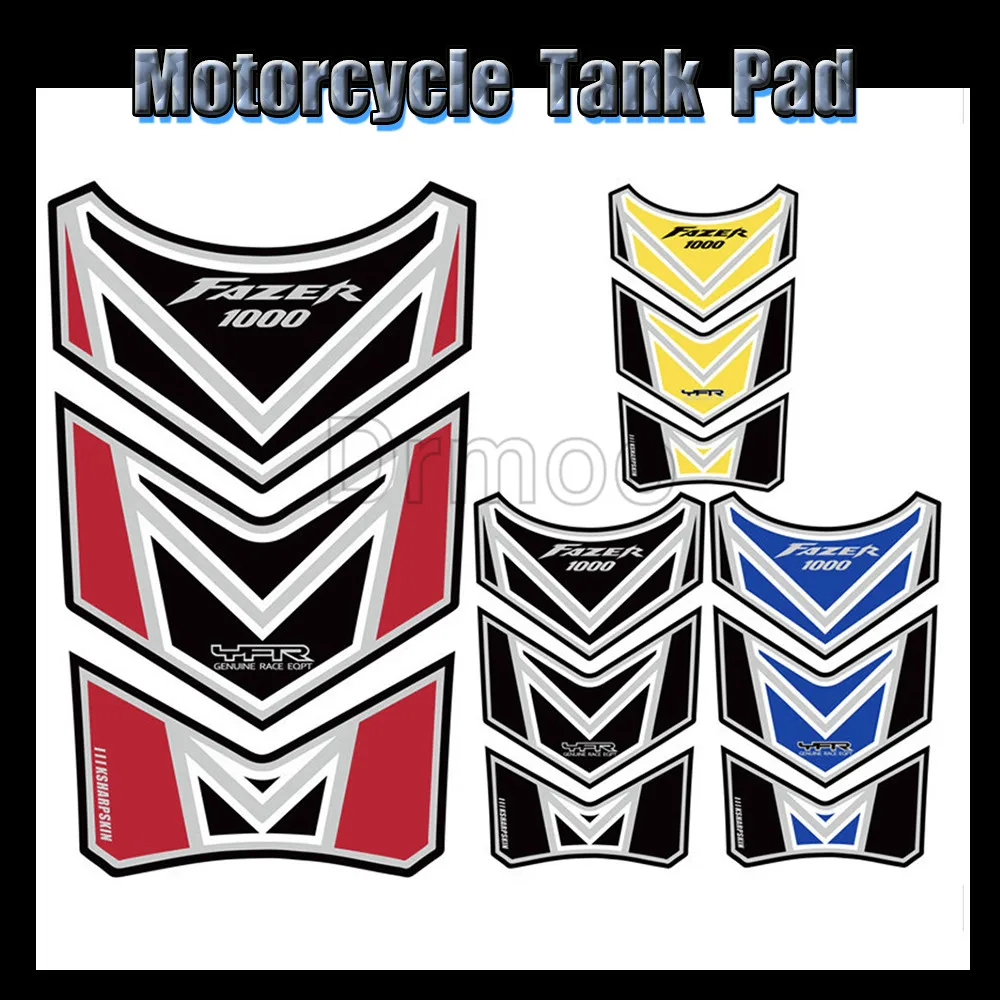 

3D резиновые гелевые аксессуары для мотоциклов, наклейка на бак, протектор, наклейка, эмблема, чехол для Yamaha FAZER1000